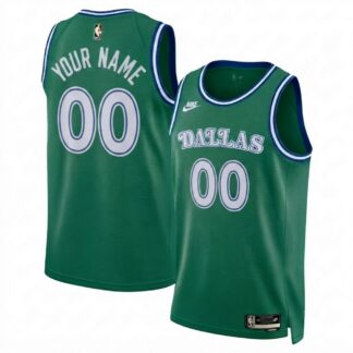 Dallas Mavericks Nike Unisex Green Swingman Custom Jersey - Classic Edition