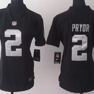 Nike Oakland Raiders #2 Terrelle Pryor Black Game Womens Jersey