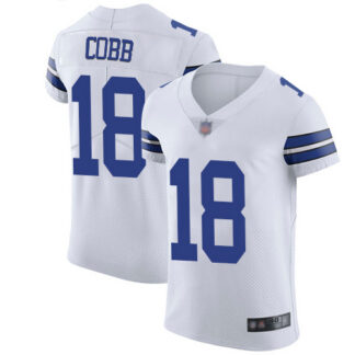 Nike Dallas Cowboys #18 Randall Cobb White Men’s Stitched NFL Vapor Untouchable Elite Jersey
