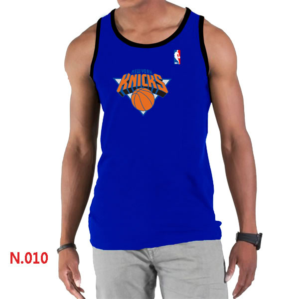 NBA New York Knicks Big x26 Tall Primary Logo men Blue Tank Top