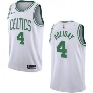 Men's Boston Celtics #4 Jrue Holiday White 2023 Association Edition Stitched Basketball Jersey QTCC