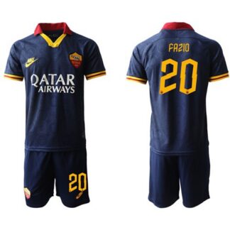 Roma #20 Fazio Third Soccer Club Jersey