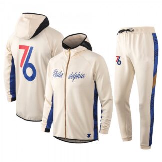 Philadelphia 76ers Nike 2019/20 Showtime Full-Zip Therma Flex Performance Hoodie