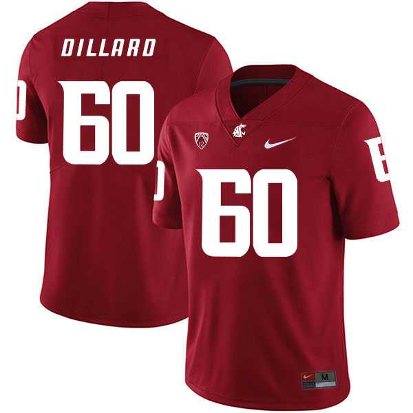 Washington State Cougars 60 Andre Dillard Red College Football Jersey Dzhi