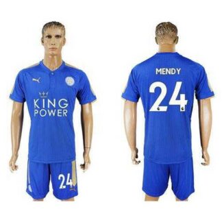 Leicester City #24 Mendy Home Soccer Club Jersey