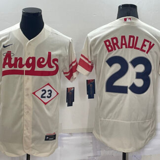 Angels 23 Archie Bradley Cream Nike 2022 City Connect Flexbase Jersey