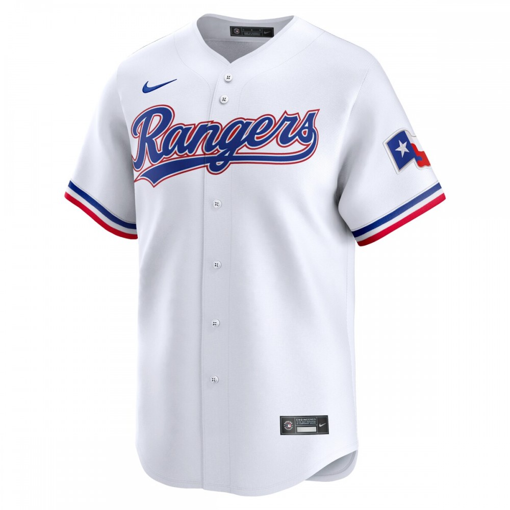 Josh Jung Texas Rangers Nike Home Limited Player Jersey - White - Image 2