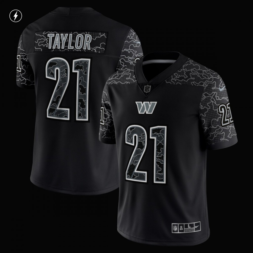 Sean Taylor Washington Commanders Nike Retired Player RFLCTV Limited Jersey - Black - Image 2
