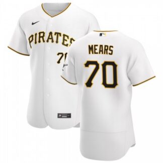 Pittsburgh Pirates #70 Nick Mears Men’s Nike White Home 2020 Authentic Player MLB Jersey