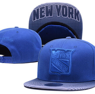 NHL New York Rangers Team Logo Blue Mitchell & Ness Adjustable Hat