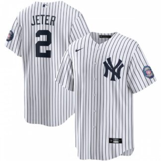 Derek Jeter New York Yankees Nike 2020 Hall of Fame Induction Home Replica Player Name Jersey - White/Navy