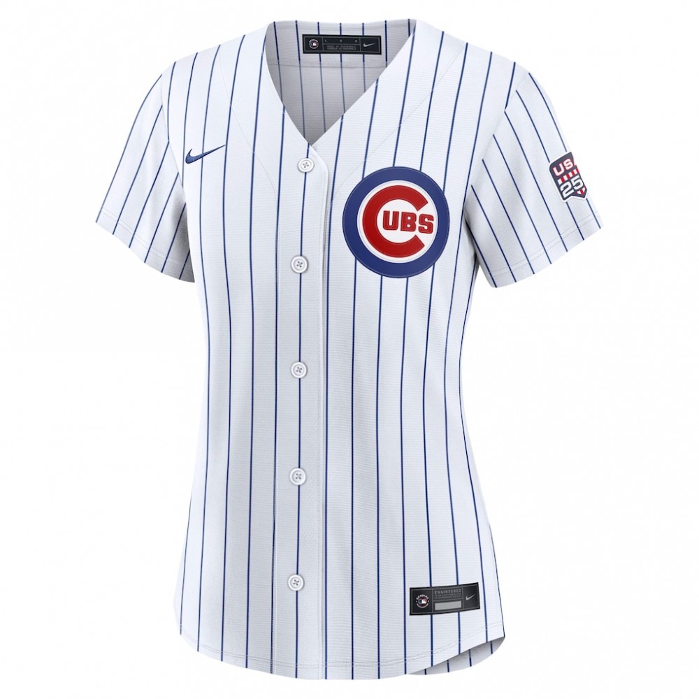 Pete Crow-Armstrong Chicago Cubs Nike Women's USA 250 Fourth of July Home Stadium Jersey - White - Image 2