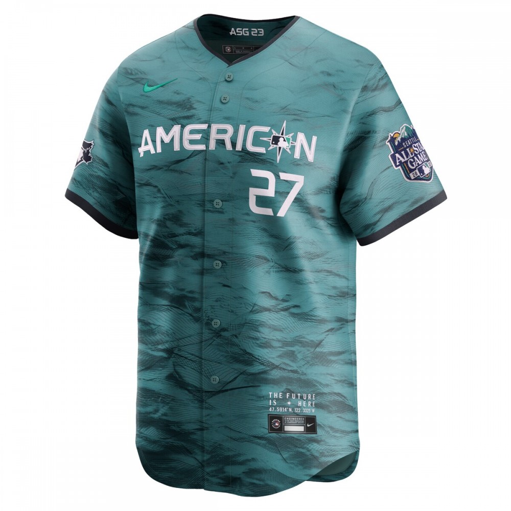Vladimir Guerrero Jr. American League Nike 2023 MLB All-Star Game Limited Player Jersey - Teal - Image 2