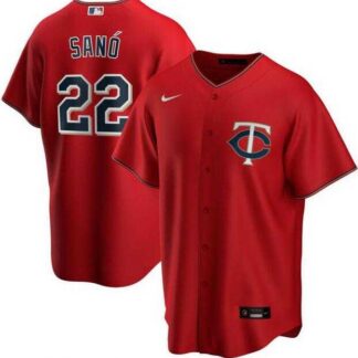 Twins 22 Miguel Sano Red 2020 Nike Cool Base Jersey Dzhi