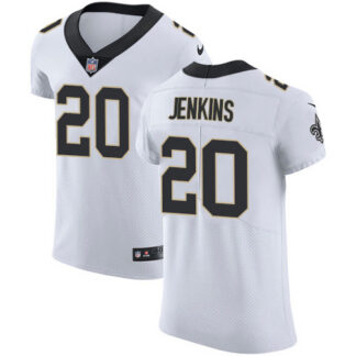 Nike New Orleans Saints #20 Janoris Jenkins White Men’s Stitched NFL New Elite Jersey