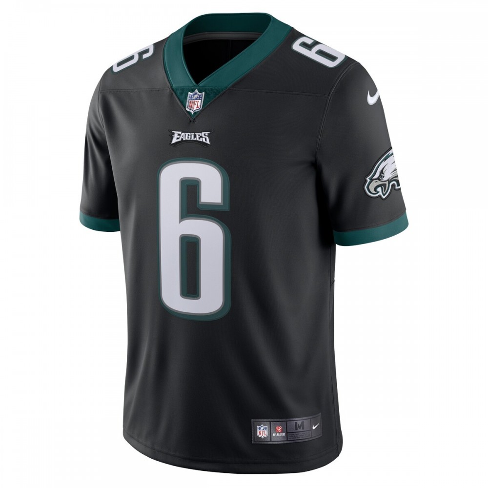 DeVonta Smith Philadelphia Eagles Nike Alternate Vapor Limited Jersey - Black - Image 2