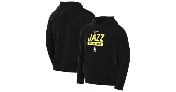 Utah Jazz 2022/23 Nike Spotlight On-Court Practice Performance Pullover Hoodie - Image 2