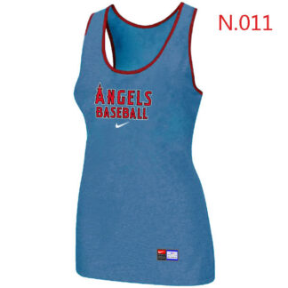 Nike Los Angeles Angels Tri-Blend Racerback stretch Tank Top L.Blue