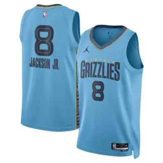 Women's Memphis Grizzlies #8 Jaren Jackson Jr. Light Blue Swingman Statement Edition Jersey