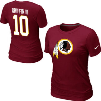 Nike Washington Redskins Robert Griffin III Name & Number Women's T-Shirt Red