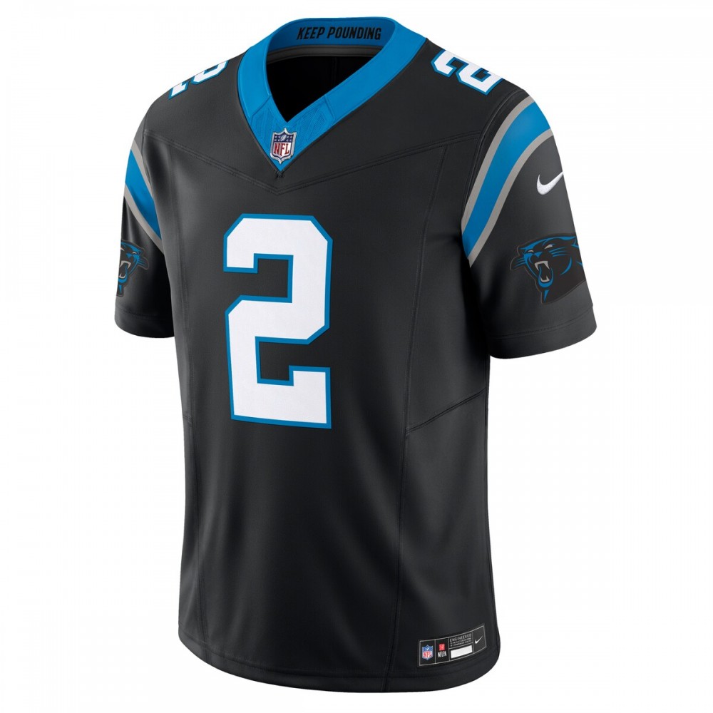 D.J. Moore Carolina Panthers Nike Vapor F.U.S.E. Limited Jersey - Black - Image 2