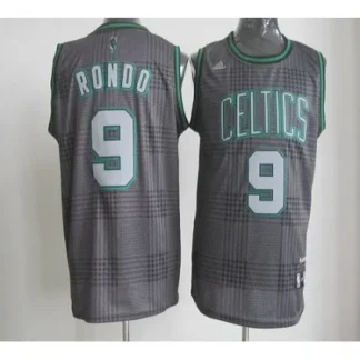 Celtics #9 Rajon Rondo Black Rhythm Fashion Embroidered NBA Jersey