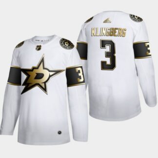 Dallas Stars #3 John Klingberg Men’s Adidas White Golden Edition Limited Stitched NHL Jersey