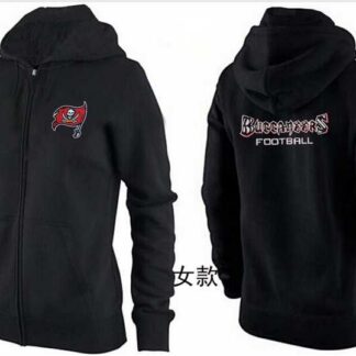 Womens Tampa Bay Buccaneers Team Logo 2015 Full Zip Hoodie-39