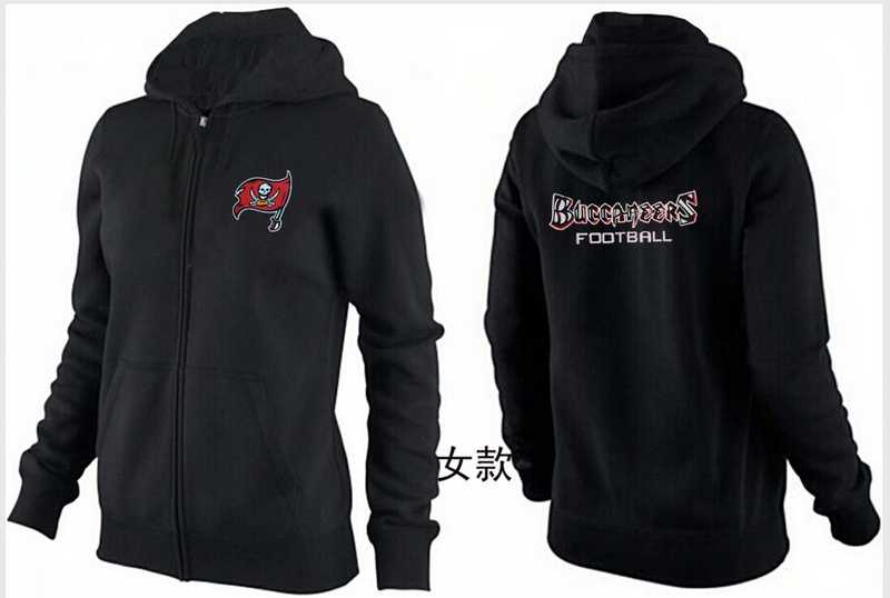 Womens Tampa Bay Buccaneers Team Logo 2015 Full Zip Hoodie-39