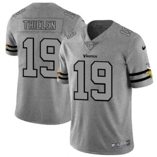 Nike Vikings 19 Adam Thielen 2019 Gray Gridiron Gray Vapor Untouchable Limited Jersey Dyin