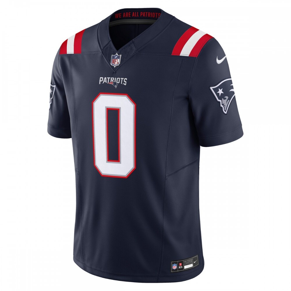 Christian Gonzalez New England Patriots Nike Vapor F.U.S.E. Limited Jersey - Navy - Image 2
