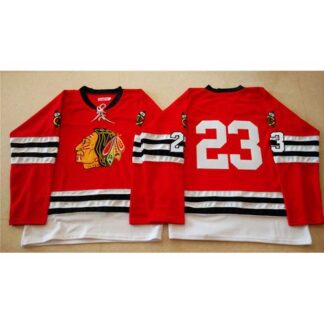 Mitchell And Ness 1960-61 Chicago Blackhawks #23 Kris Versteeg Red Stitched NHL Jersey