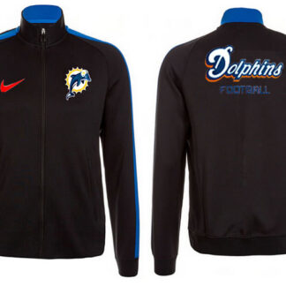 NFL Miami Dolphins Team Logo 2015 Men Football Jacket (24)