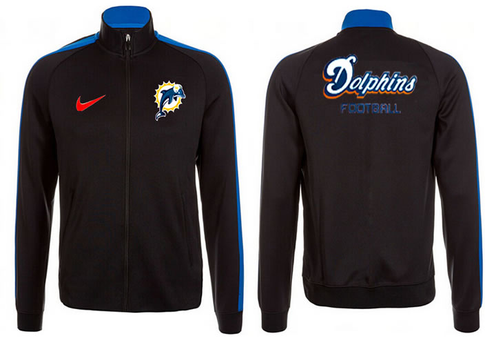 NFL Miami Dolphins Team Logo 2015 Men Football Jacket (24)