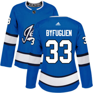 Adidas Winnipeg Jets #33 Dustin Byfuglien Blue Alternate Authentic Women’s Stitched NHL Jersey