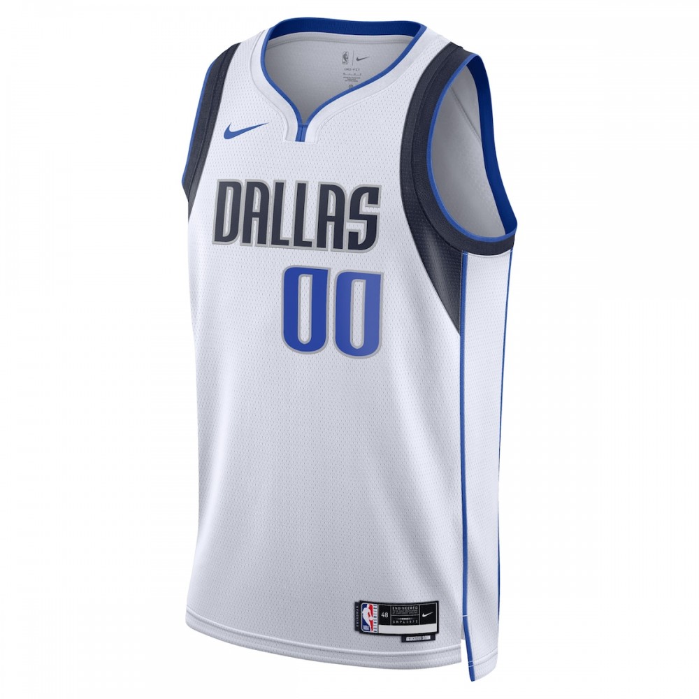 Dallas Mavericks Nike Unisex 2022/23 Swingman Custom Jersey White - Association Edition - Image 2