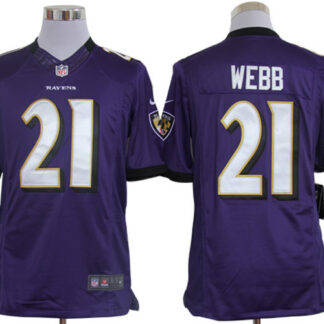 Nike Limited Baltimore Ravens #21 Lardarius Webb Purple Jerseys