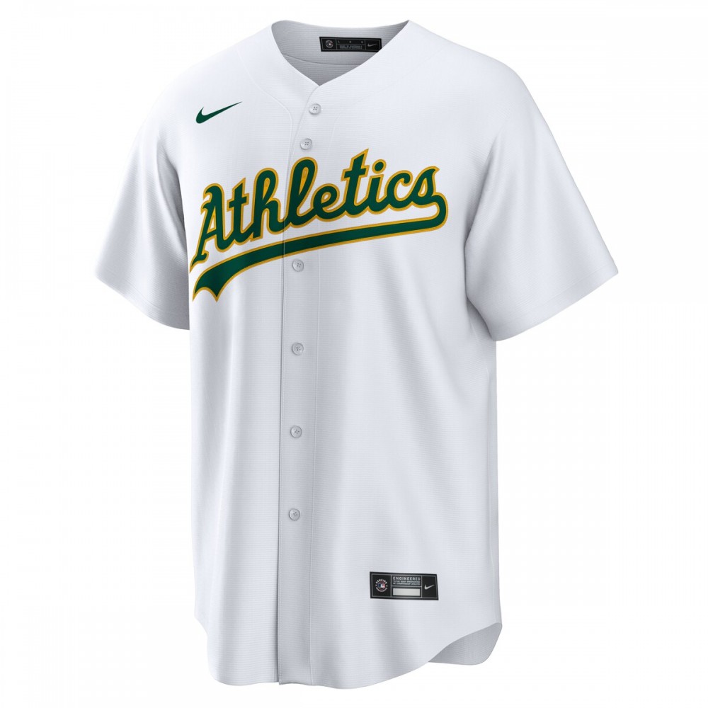 Aledmys Díaz Oakland Athletics Nike Home Replica Player Jersey - White - Image 2