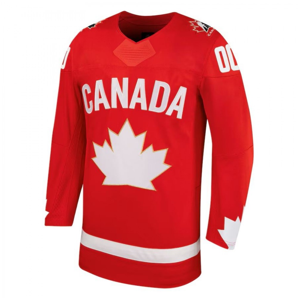 Unisex Red Hockey Canada Alternate Replica Custom Jersey - Image 2