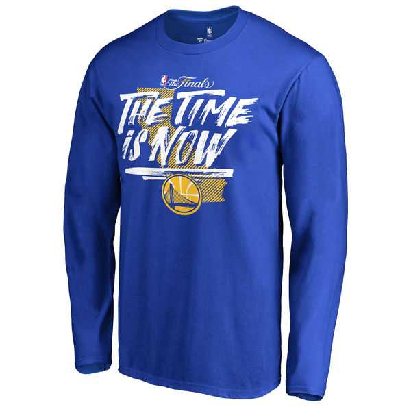 Men's Golden State Warriors Fanatics Branded Royal 2017 NBA Finals Bound Long Sleeve T-shirt FengYun