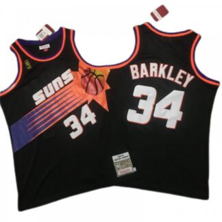Men's Phoenix Suns Charles Barkley #34 Black 1992-93 Hardwood Classics Jersey