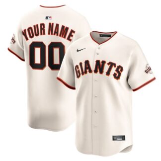 San Francisco Giants Nike Home Limited Custom Roster Jersey - Cream