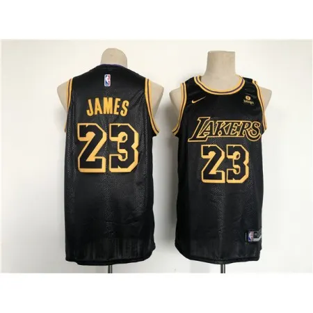Men's Los Angeles Lakers #23 LeBron James Black Stitched Basketball Jersey IXGN