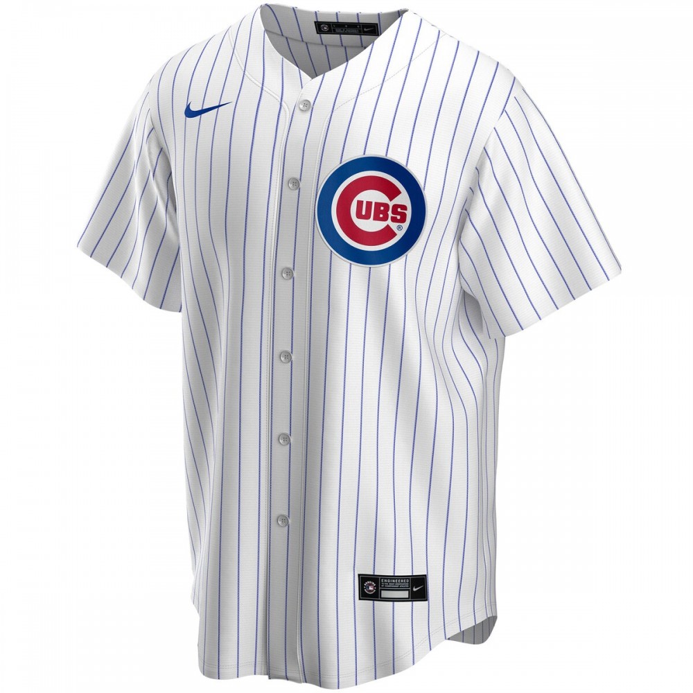Chicago Cubs Nike Youth Home Replica Custom Jersey - White - Image 2