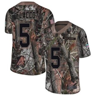 Nike Denver Broncos #5 Joe Flacco Camo Men’s Stitched NFL Limited Rush Realtree Jersey