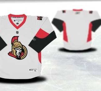 Youth Ottawa Senators Customized White Stitched Hockey Jersey