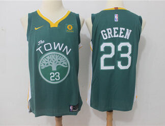 Warriors 23 Draymond Green Green The Town Nike Authentic Jersey