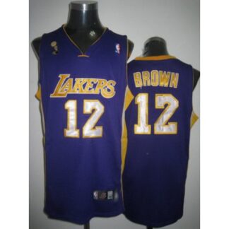 Los Angeles Lakers Brown purple jerseys Cheap