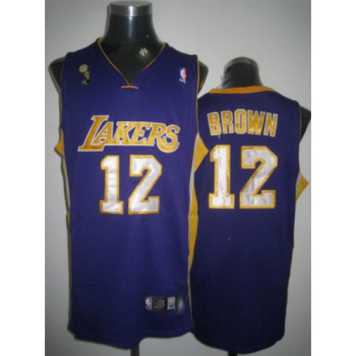 Los Angeles Lakers Brown purple jerseys Cheap
