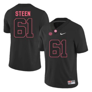 Alabama Crimson Tide #61 Anthony Steen Black College Football Jersey DingZhi